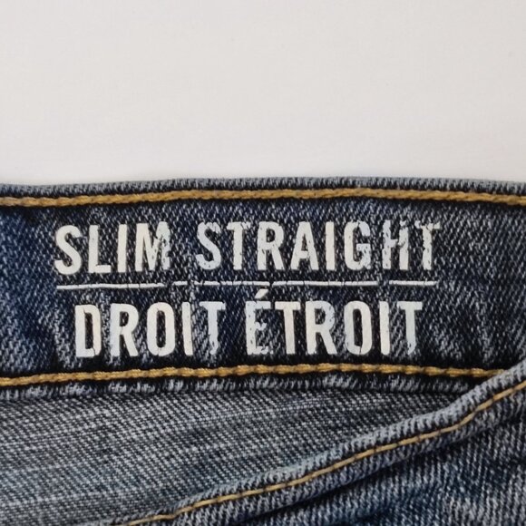 Signature by Levi Strauss jeans slim straight blue men's size 36 - Picture 7 of 12